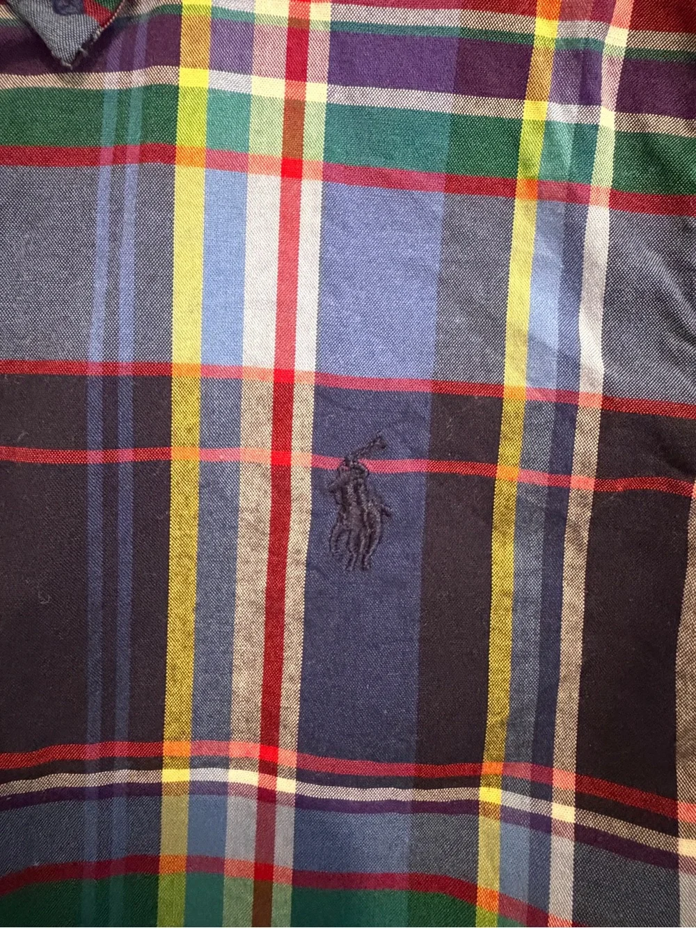 Ralph Lauren Boys 4/4T Multicolor Plaid Natural Stretch Cotton Button Down